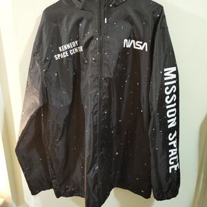 NASA Black Windbreaker Jacket